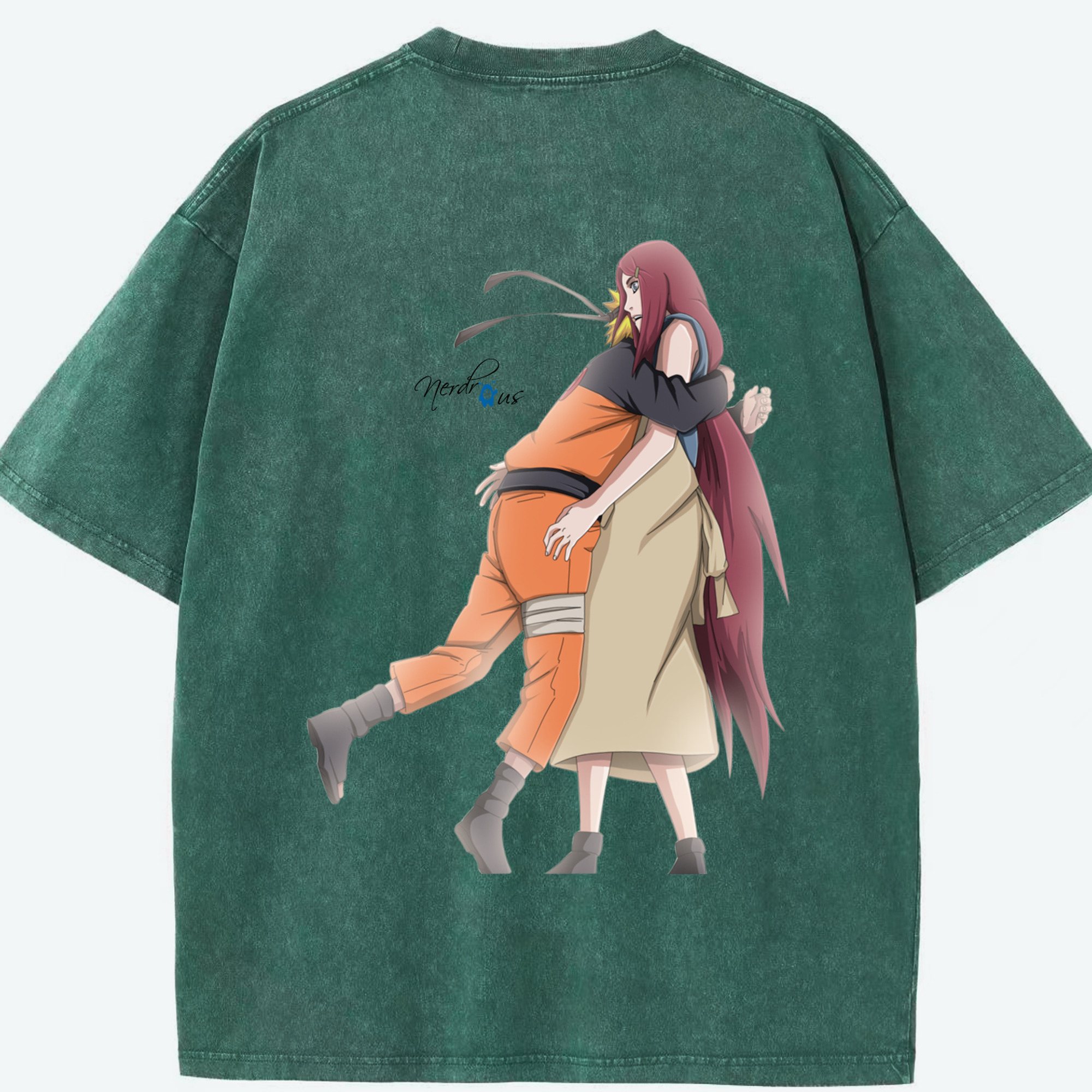 （画像用） NARUTO -ナルト- うずまき ナルト Uzumaki Naruto 綿100% ヴィンテージ風 半袖Tシャツ（背面プリント）